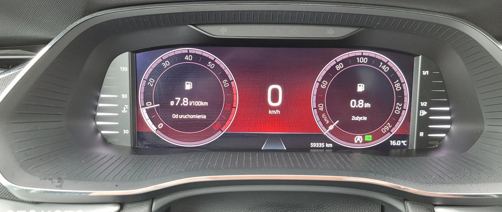Skoda Octavia cena 96500 przebieg: 60000, rok produkcji 2021 z Wrocław małe 67